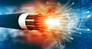 fiber vs cable internet, picture of a fiberoptic cable.
