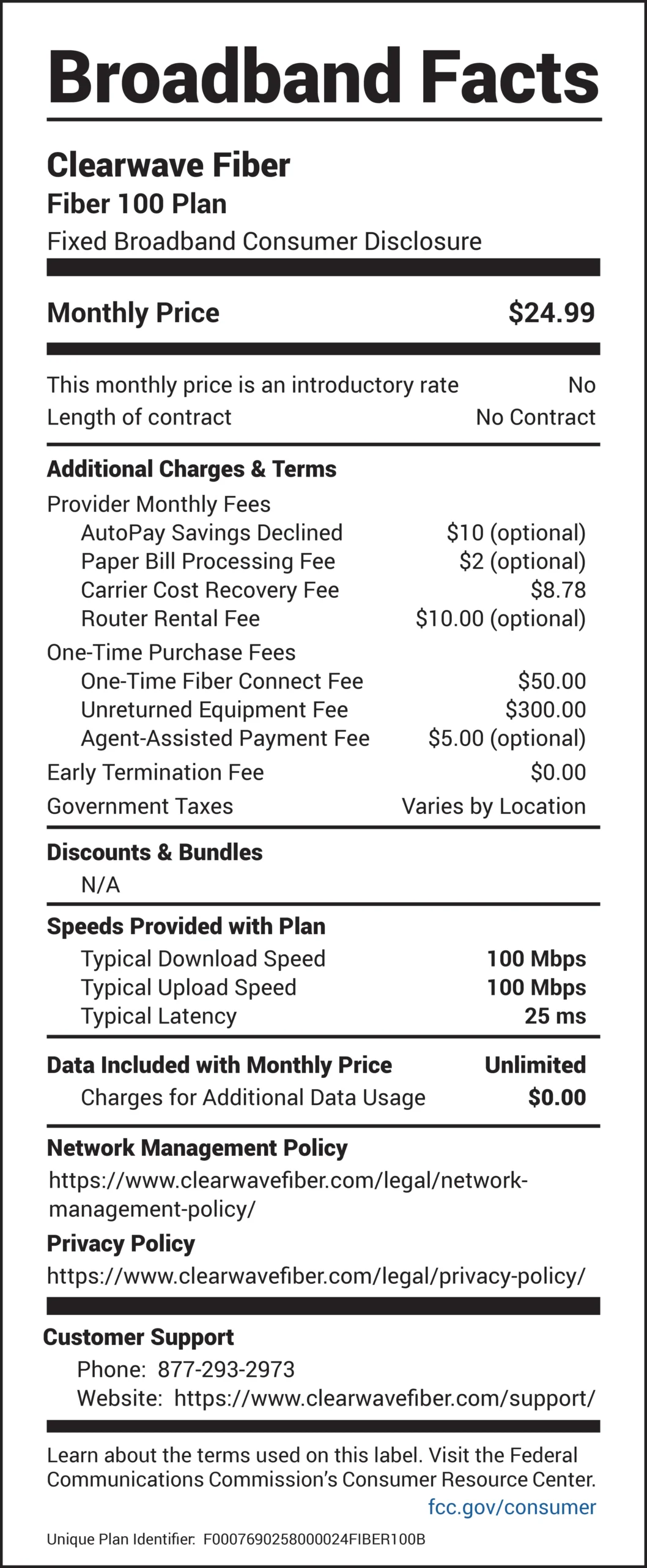 Clearwave Router Brand Broadband 100-24 - Clearwave Fiber